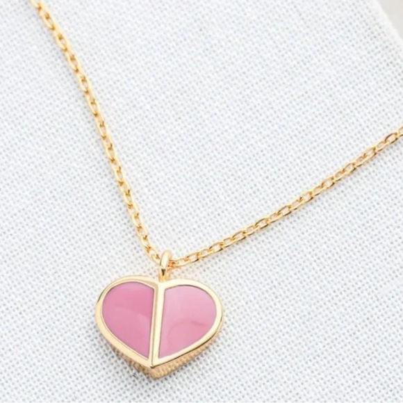 KATE SPADE Heritage Spade Mini Heart Pendant Necklace - Picture 2 of 5